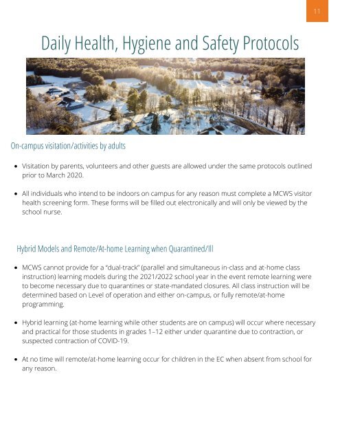 MCWS Covid Blueprint 2021-22 School Year