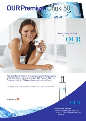 ADS AG OUR Premium Drink Water 50 und Gastro Layout neu