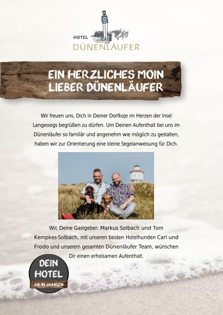 Gästemappe Dünenläufer Langeoog
