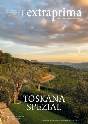 Extraprima Magazin Toskana Spezial
