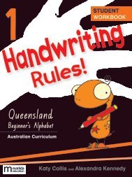 handwriting rules! qld Book 1