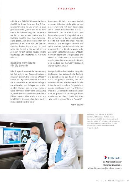 UKJ-Klinikmagazin 2/2021