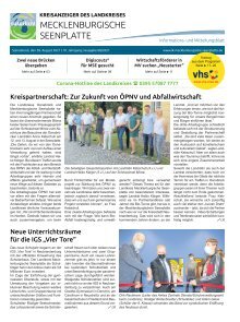 Kreisanzeiger MSE - August 2021