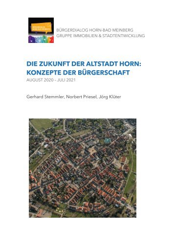 Bürgerdialog Horn-Bad Meinberg Arbeitsgruppe Immobilien 