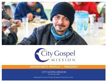 City Gospel Mission CEO Opportunity Profile