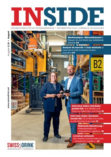 SwissDrink InSide Ausgabe 3 / August 2021