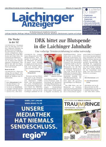 Laichinger Anzeiger 25.08.2021