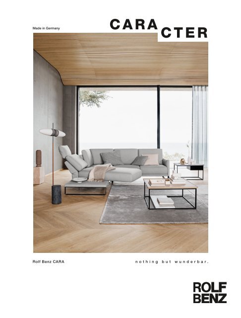 Katalog sofa ROLF BENZ CARA - DOMATORIA