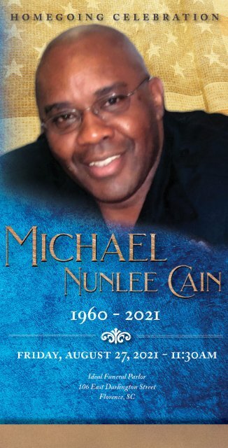 Michael Cain Memorial Program