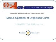 Modus Operandi of Organised Crime - HUMSEC