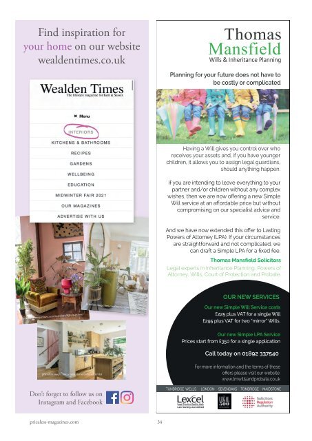 Wealden Times | WT232 | September 2021 | Winter Interiors supplement inside