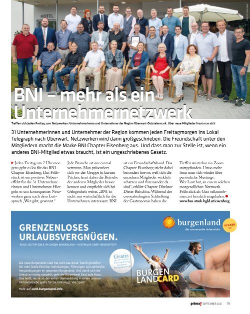 Prima Magazin - Ausgabe September 2021