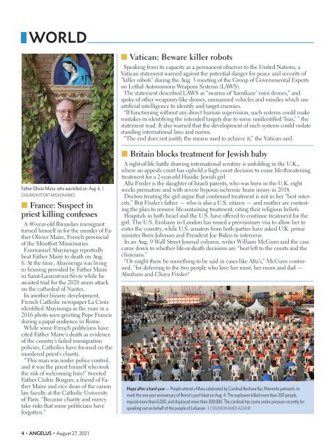 Angelus News | August 27, 2021 | Vol. 6 No. 17