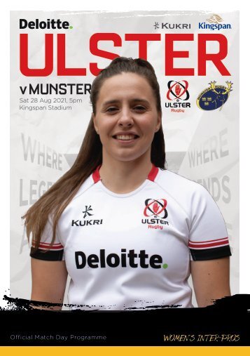 Ulster Rugby Women - Match Day Programme - v Munster
