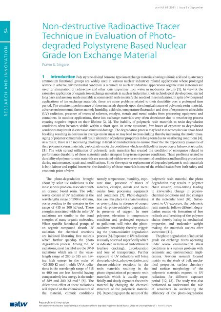 atw - International Journal for Nuclear Power | 05.2021