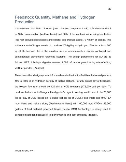 Waste to Energy: Harnessing the fuel in organic waste to create a business opportunity for a recycling-based society and system