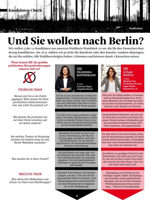 Stadtteilmagazin Rahlstedter Leben August 2021