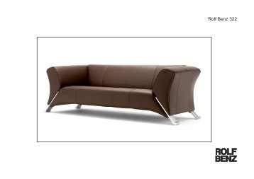 Katalog sofa ROLF BENZ 322 - DOMATORIA