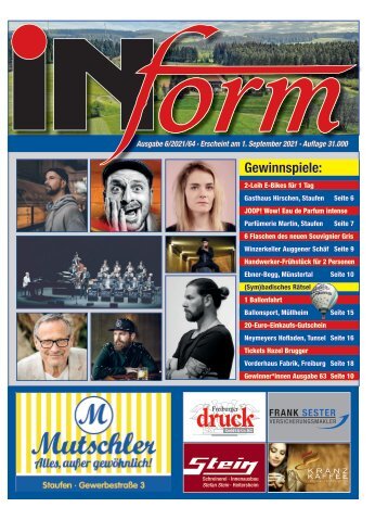 INform Ausgabe 6 in 2021 · 1_September