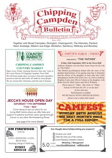 Chipping Campden Bulletin - September 2021 Issue