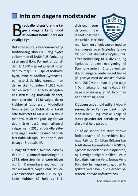 2021 - Nr. 03 - Bredballe IF - Middelfart B - 010921