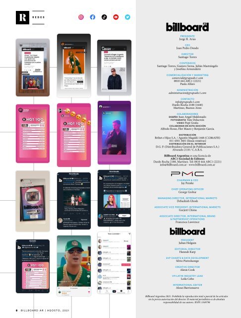 Billboard ED 97 Agosto 2021