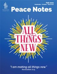 Peace Notes Fall 2021 - Word of Peace Lutheran Church