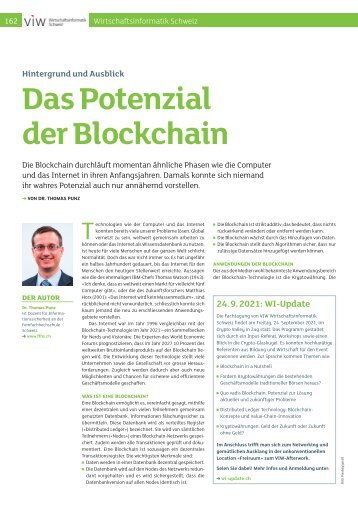 Das Potenzial der Blockchain