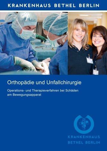 Abteilungsbroschüre Orthopädie und Unfallchirurgie