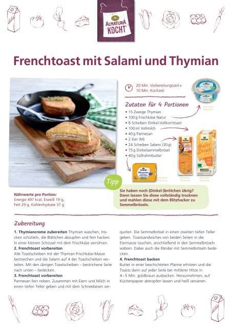 Alnatura Rezepte für "klimaclevere Herbstgerichte"