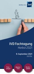 IVD Herbst-Fachtagung 2021 DIGITAL vom IVD Mitte-Ost