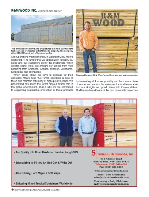 National Hardwood Magazine - September 2021