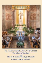 School of Theology Catalog 2021