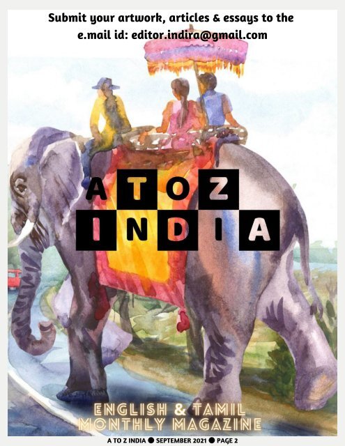 A TO Z INDIA - SEPTEMBER 2021