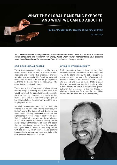 COUNCIL TALK 02/2021 - The digital magazine of the World Choir Council