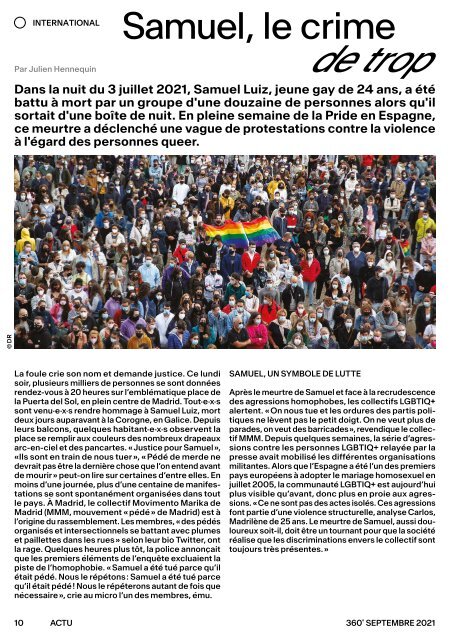  360° magazine / septembre 2021