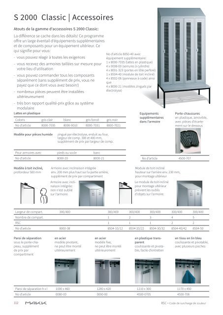 MAKK Vestiaires et armoires casiers