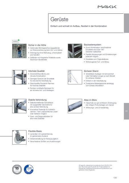 MAKK Leitern und Arbeitsplattformen 