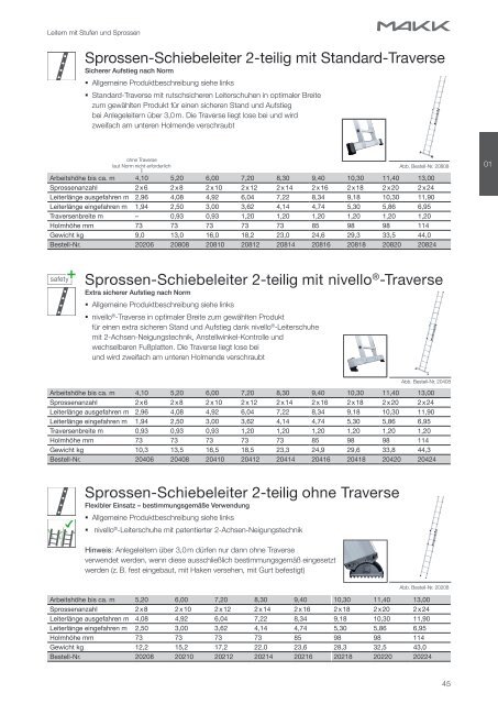 MAKK Leitern und Arbeitsplattformen 