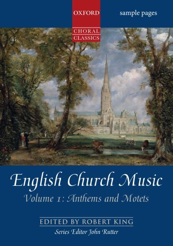 English Church Music Volume 1: Anthems and Motets