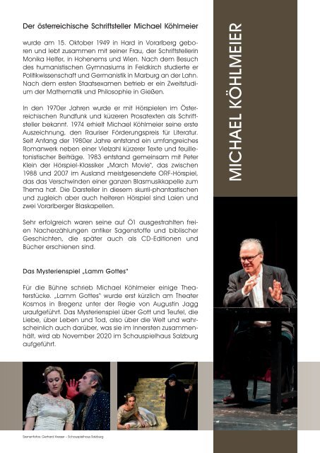 Johann-Nestroy-Ring für Michael Köhlmeier 2020