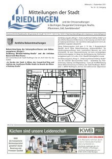 Amtliches Mitteilungsblatt Riedlingen 01.09.2021