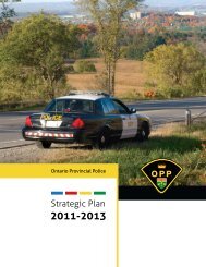 OPP Strategic Plan - Police provinciale de l'Ontario