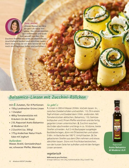 Alnatura Kostbar-Rezeptjournal 3. Ausgabe 2021