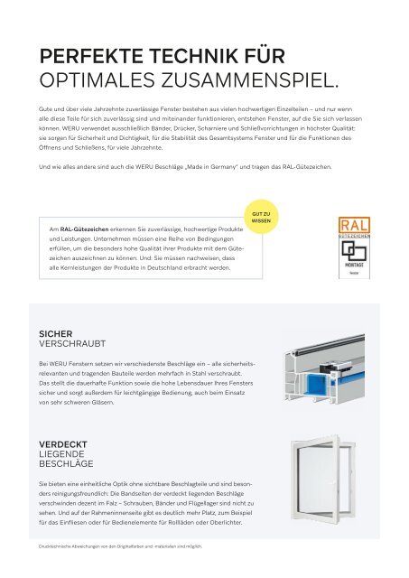 WERU Katalog Fenster