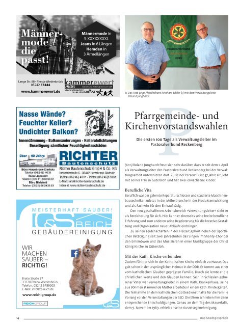 Das Stadtgespräch Ausgabe September 2021 auf Mein Rheda-Wiedenbrück