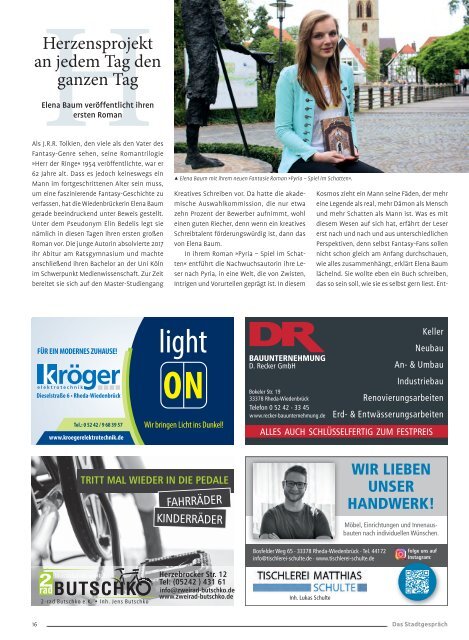 Das Stadtgespräch Ausgabe September 2021 auf Mein Rheda-Wiedenbrück
