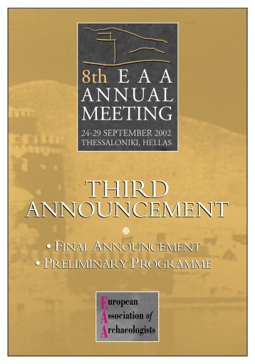 thermaikos gulf - European Association of Archaeologists