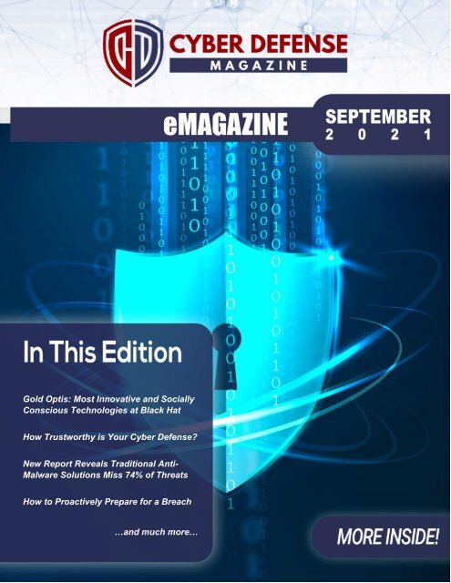 Cyber Defense eMagazine September Edition for 2021