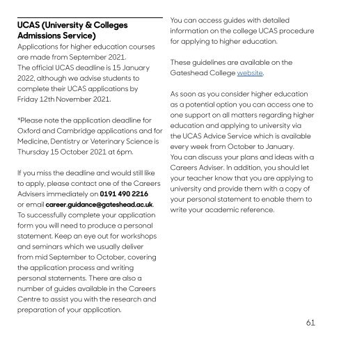 Your guide to studying at Gateshead College